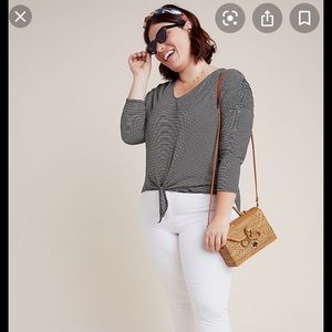 Anthropologie Hadley Tied Top Size 1X - New with Tag